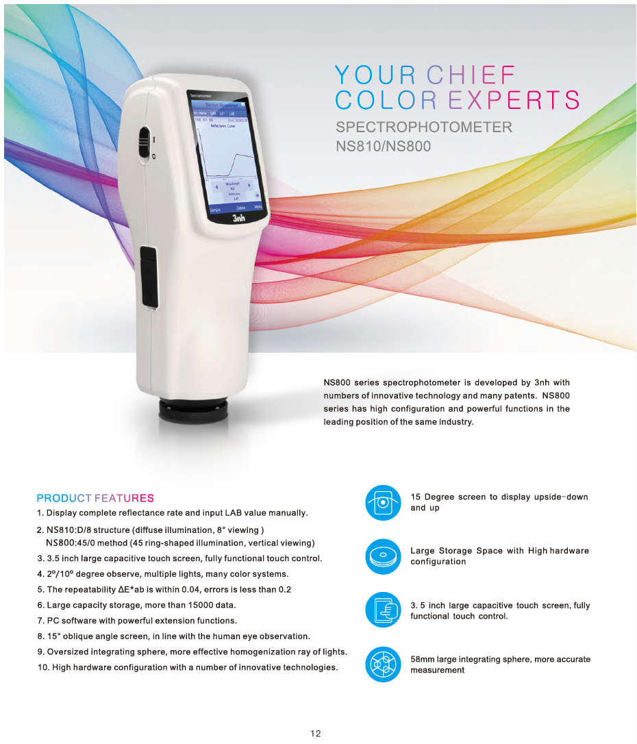 3nh HANDHELD SPECTROPHOTOMETER YS3060(图2)